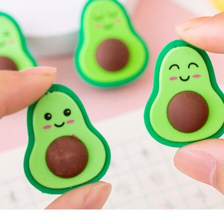 Gôm (tẩy) hình quả bơ mặt vui vẻ