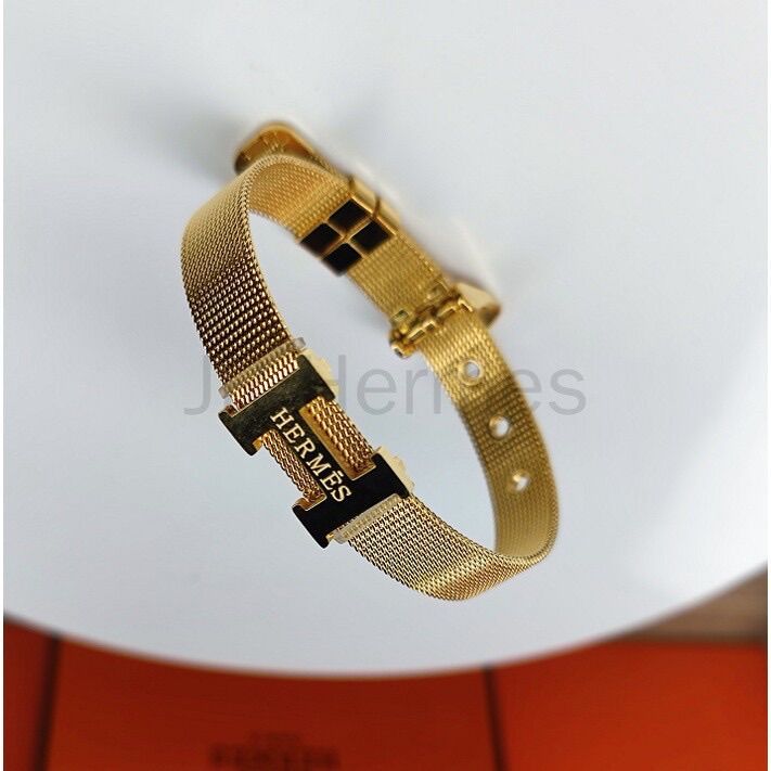 Vòng tay hermes chữ h titan