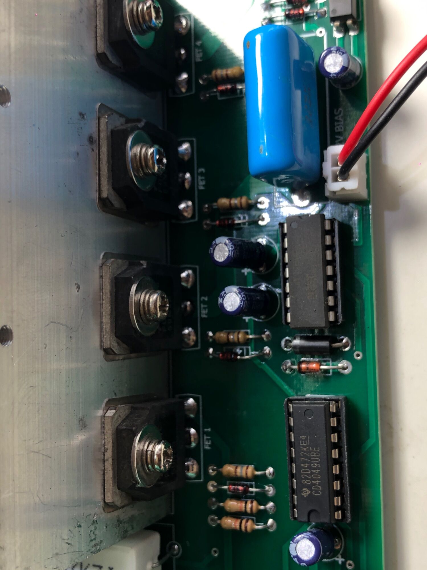 mạch class d btl 8 fet áp đôi 50-140v