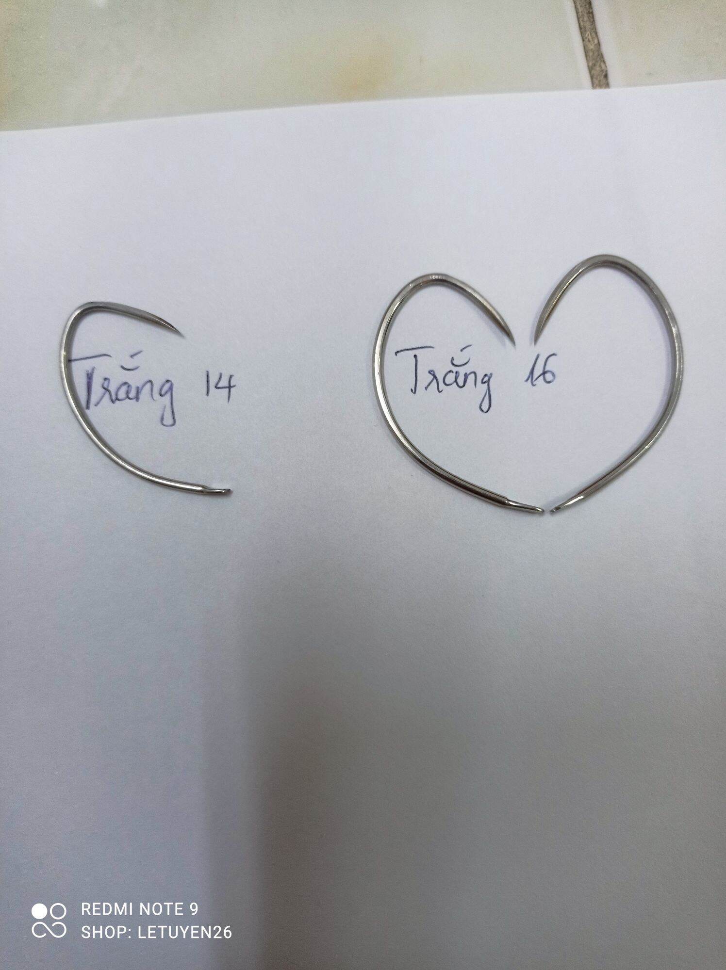 Phôi lưỡi câu lục thép trắng