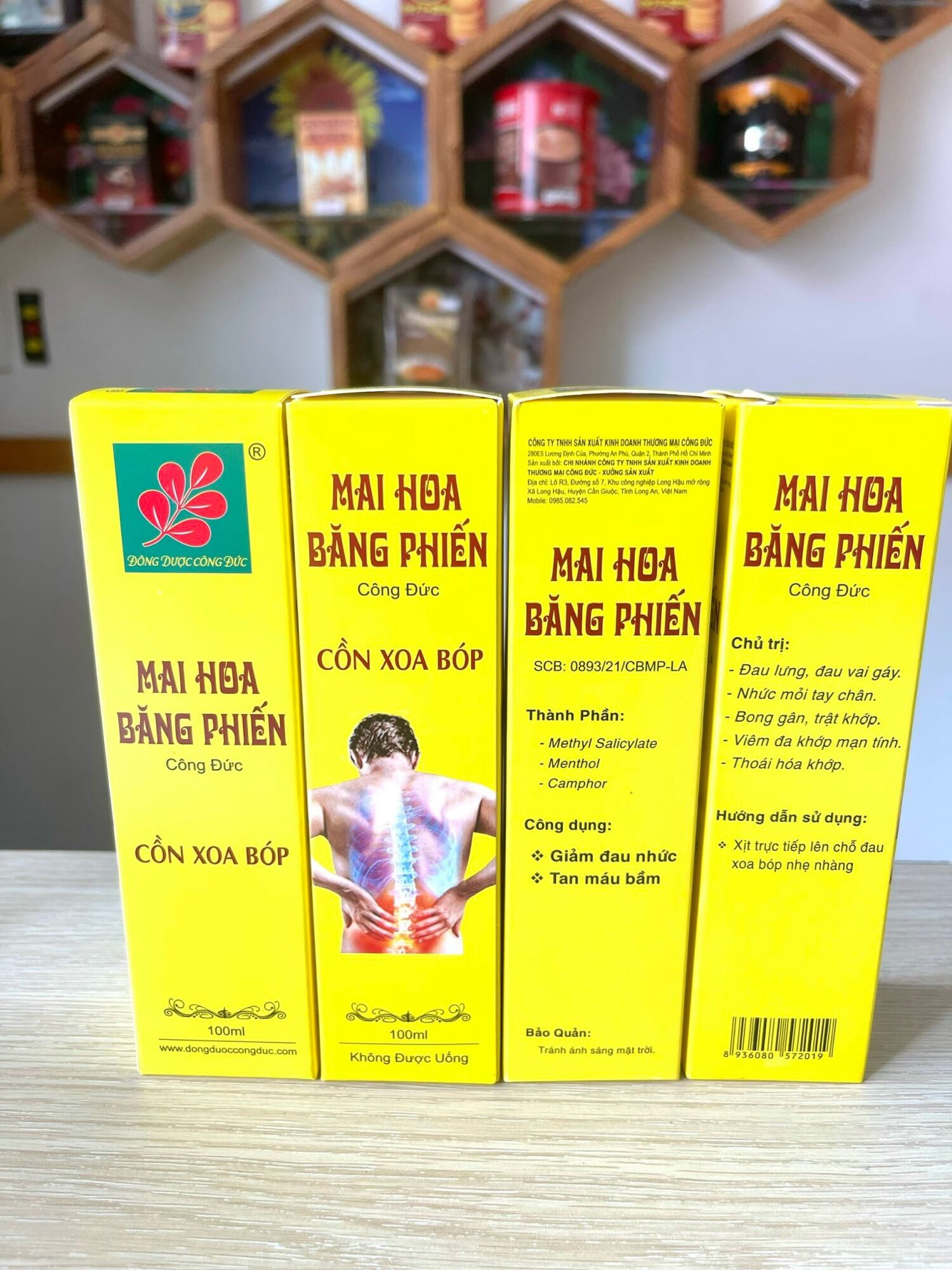 Cồn xoa bóp Mai Hoa Băng Phiến