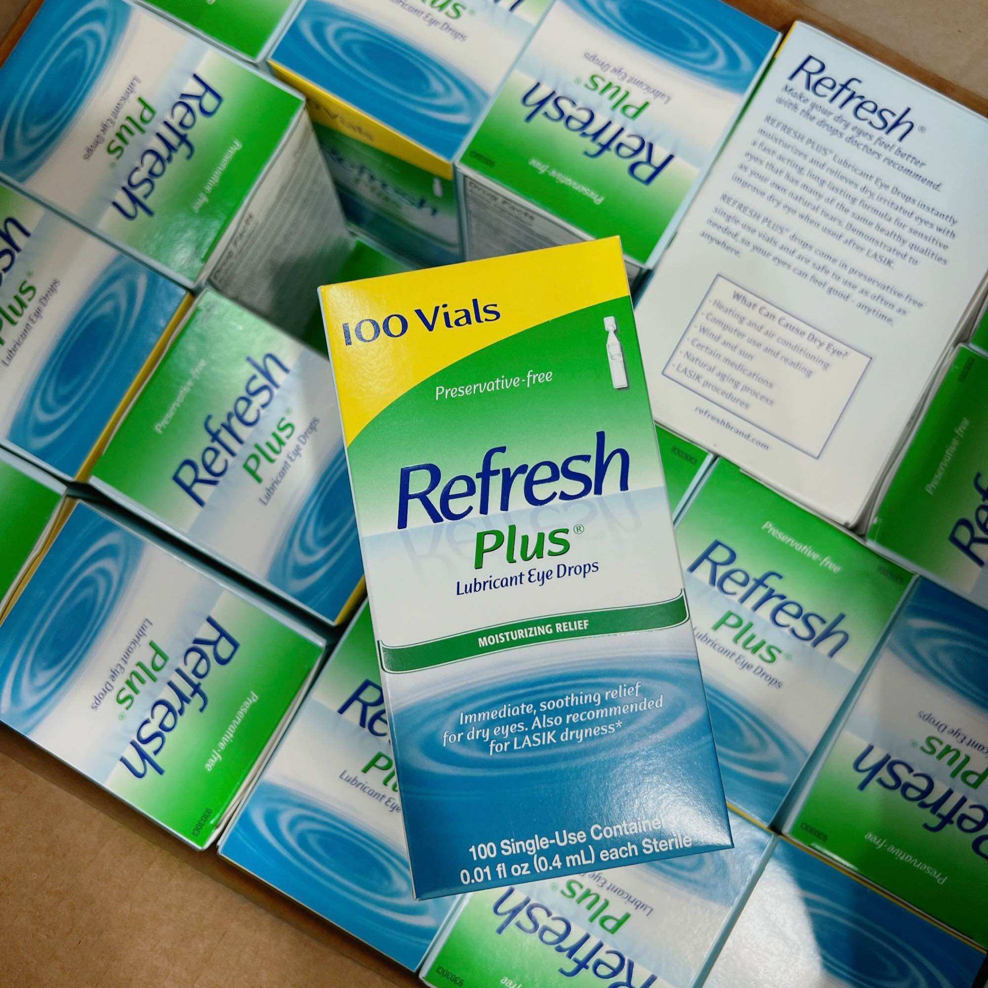 Nước mắt nhân tạo 100 tép Refresh Plus của Mỹ