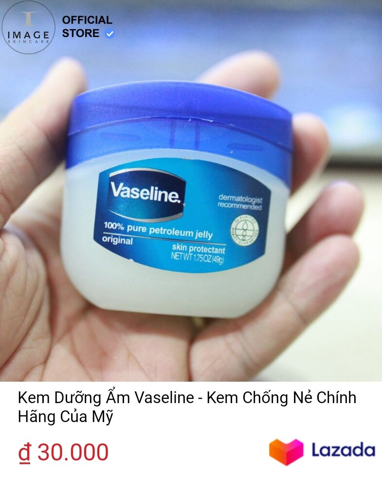 Sáp dưỡng ẩm Vaseline của Mỹ 49g