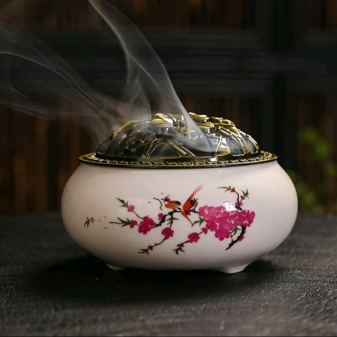Lư Xông Trầm - Lư Đốt Trầm Hương Bằng Sứ