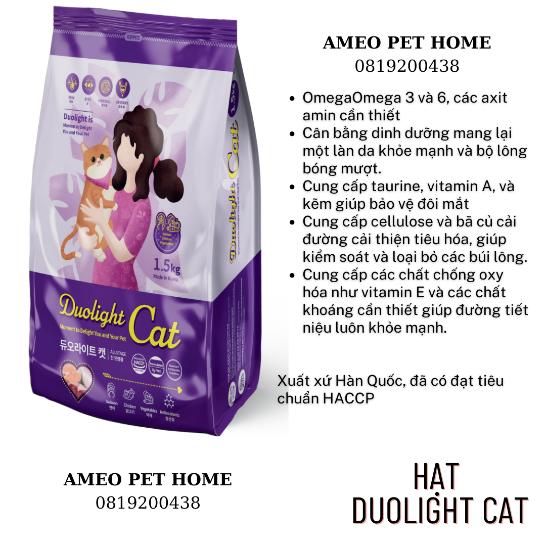 Hạt meo doulight xx Han quốc bao zip 5 kg
