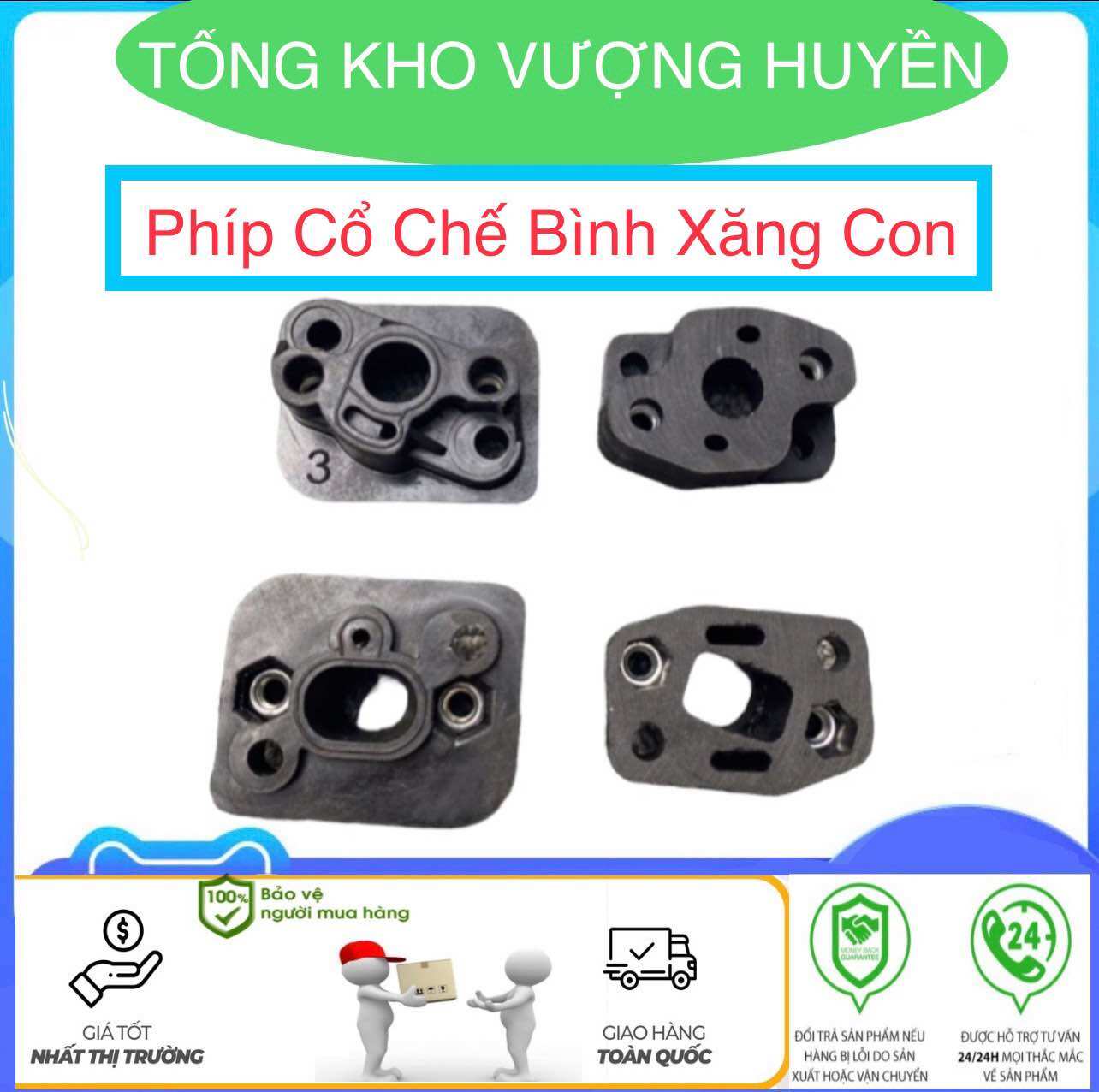 Phíp cổ chế, cổ hút bình xăng con máy cắt cỏ 260, 330, 430, 143, 411