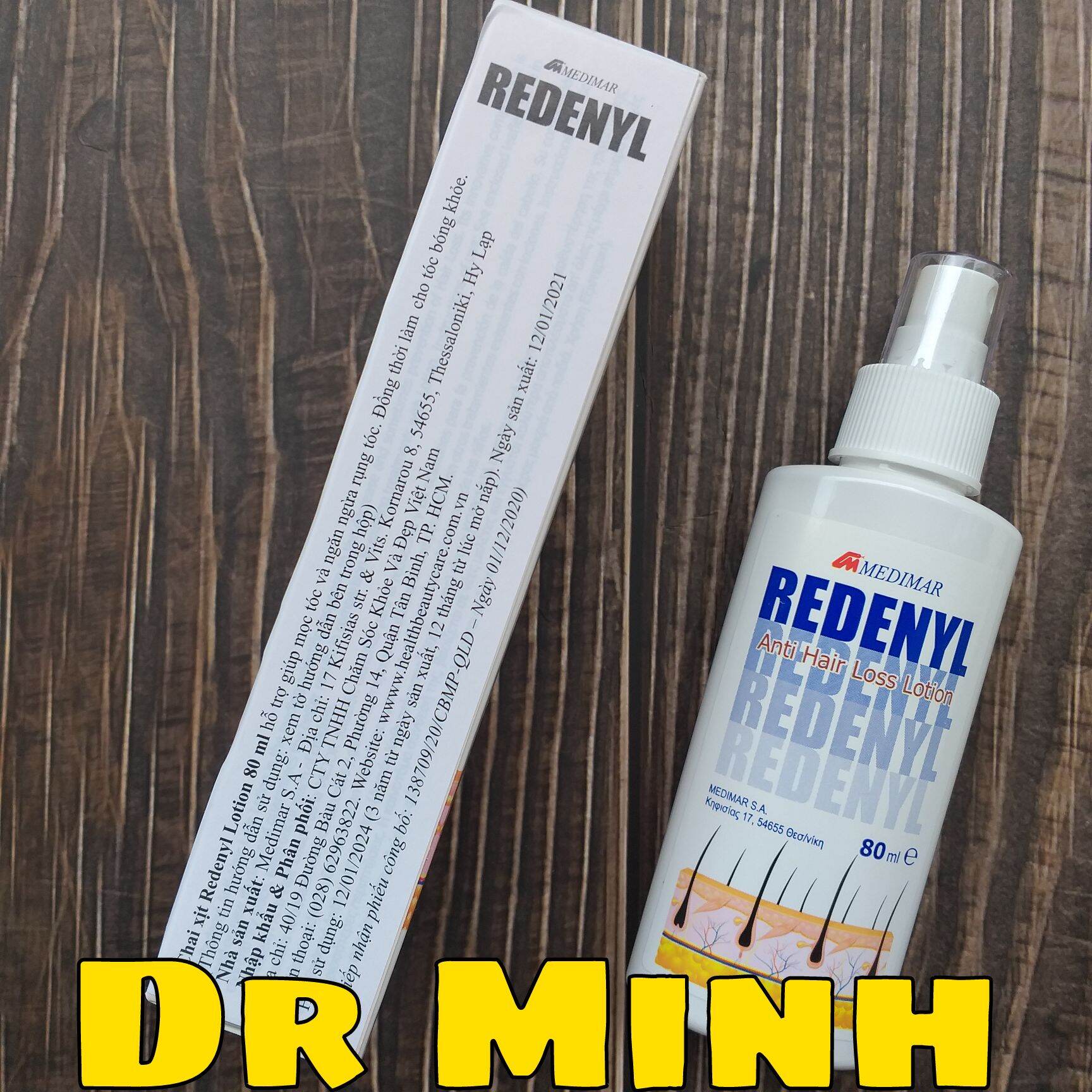 Xịt dưỡng tóc Redenyl 80ml giúp kích thích mọc tóc
