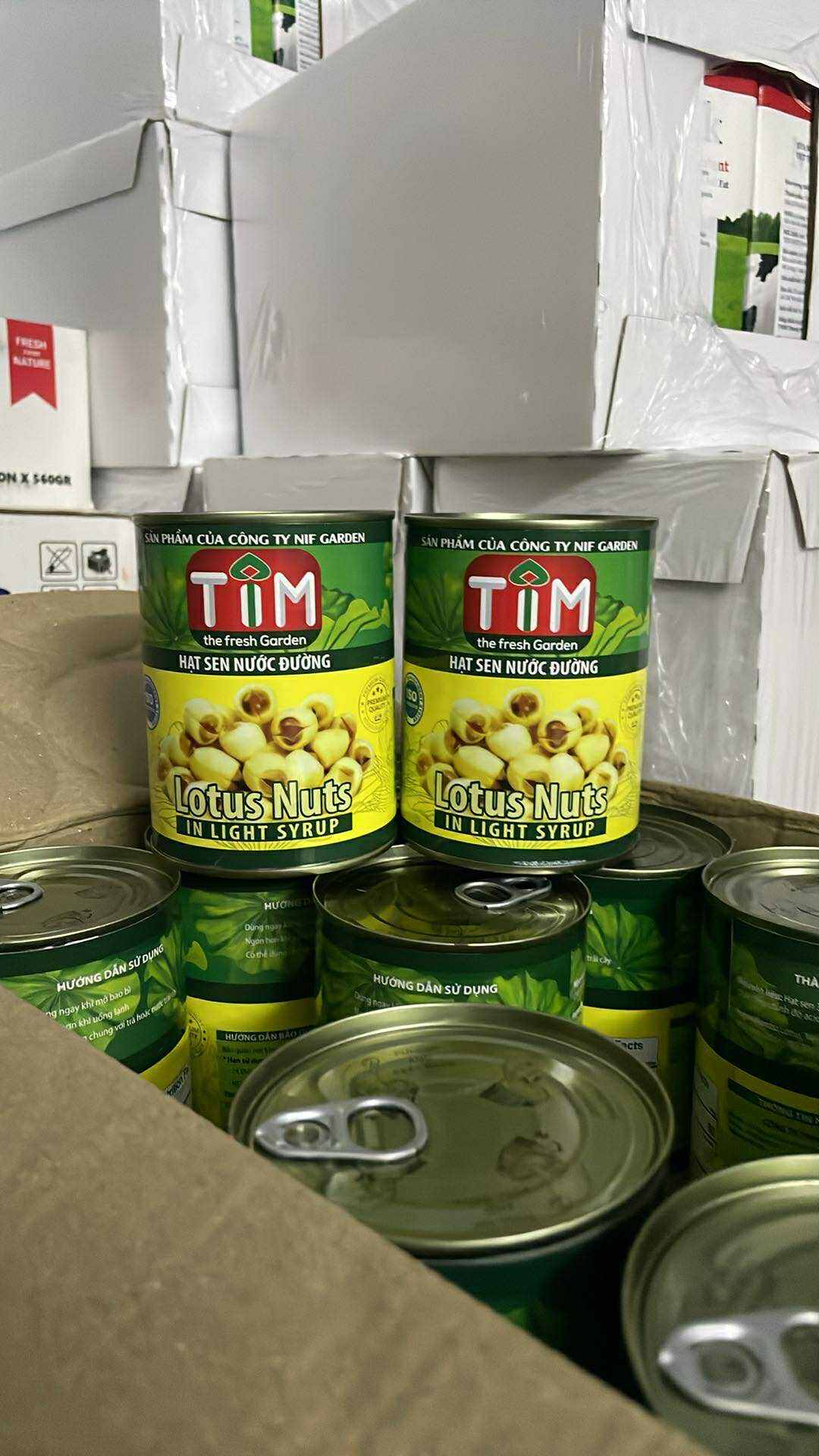 Hạt sen ngâm nước đường TIM lon 560g