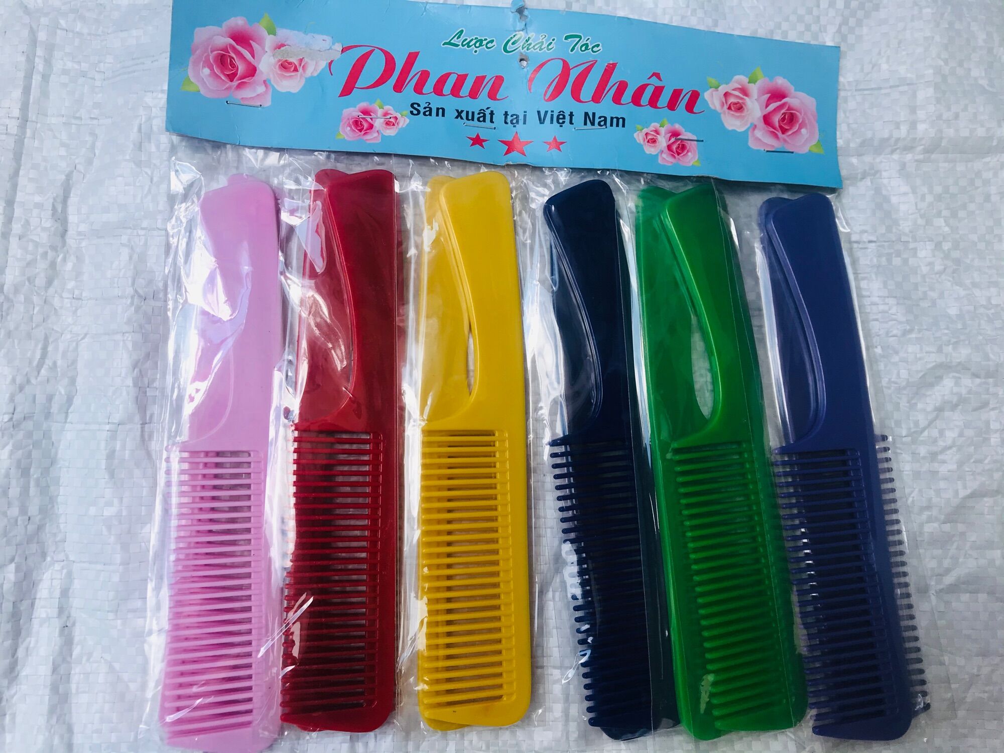 🤡 Lố 12 Lược Phan Nhân CÁN Cong, Lớn (Dài 20cm, hình thật)