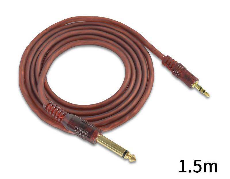 Dây âm thanh đầu jack 3.5 ra 6.5mm , dây tín hiệu 6.5mm ra 3.5mm dài 1.5m