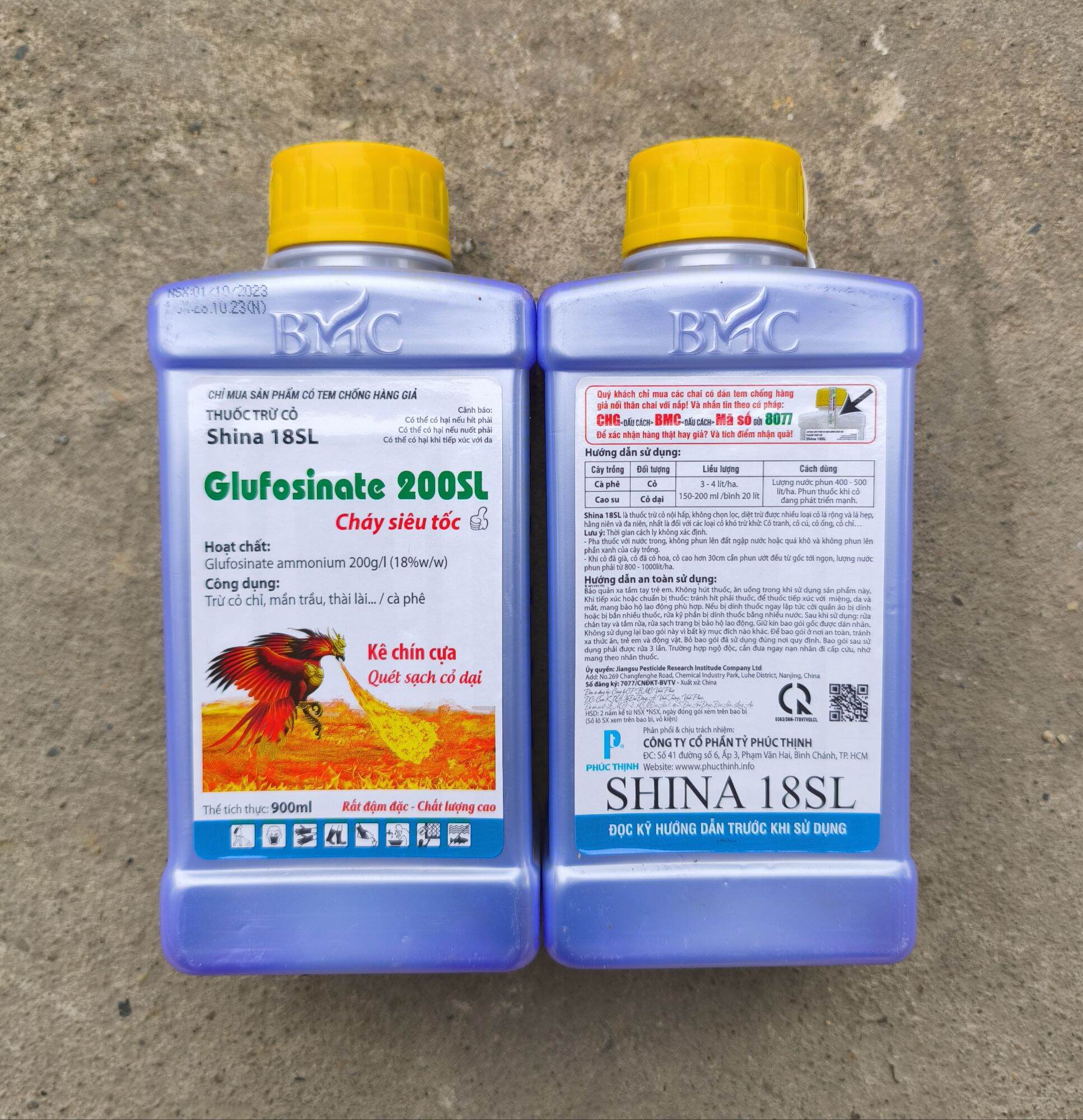 Thuốc trừ cỏ lưu dẫn Glufosinate Kê Chín Cựa