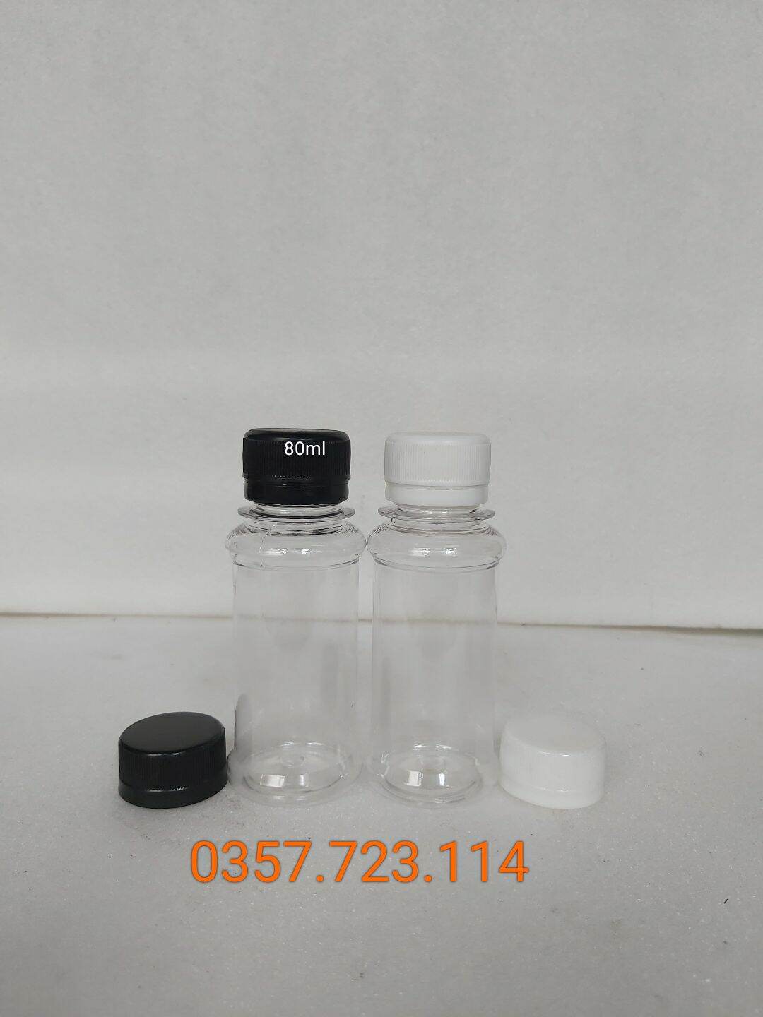 Chai nhựa 80 ml đựng đồ uống thử