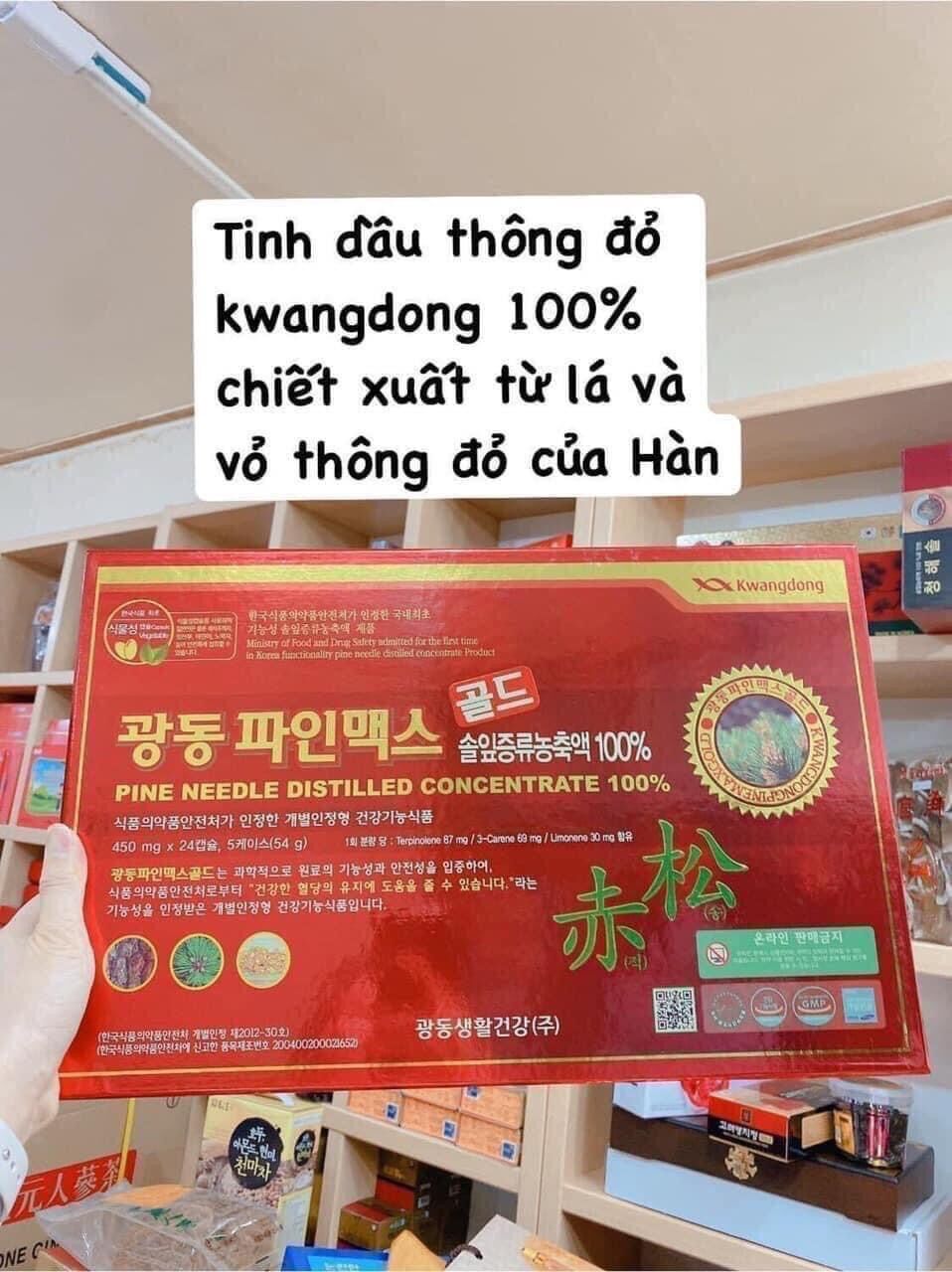 Tinh dầu thông đỏ Hàn quốc