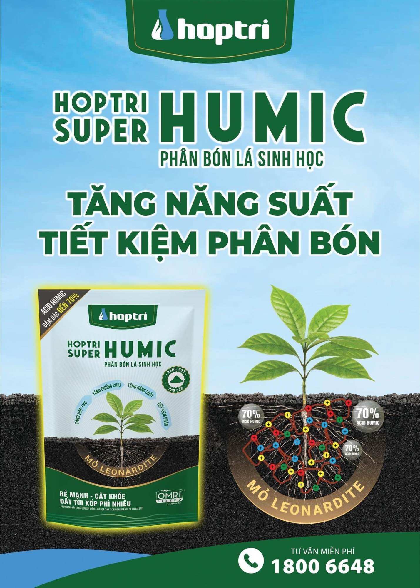 HUMIC HỢP TRÍ dạng bột - Gói 1kg