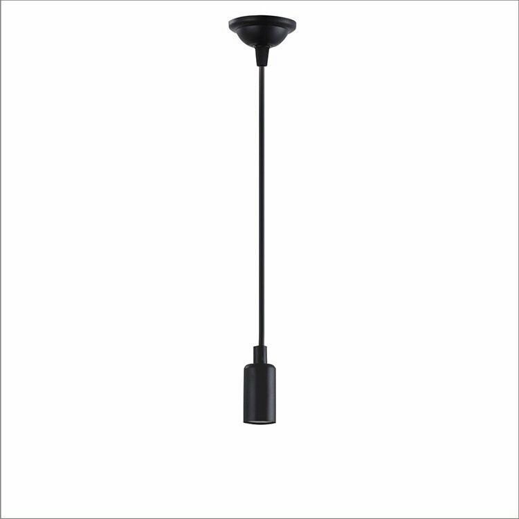 Bộ đui dây thả đen e27 2 lớp