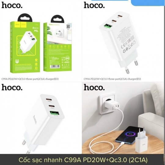 Cóc sạc nhanh hoco 20w c99a