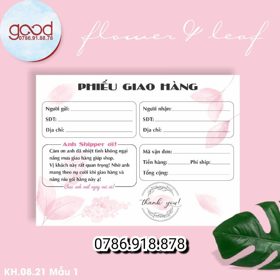 Combo 50 Phiếu Ship xinh xắn