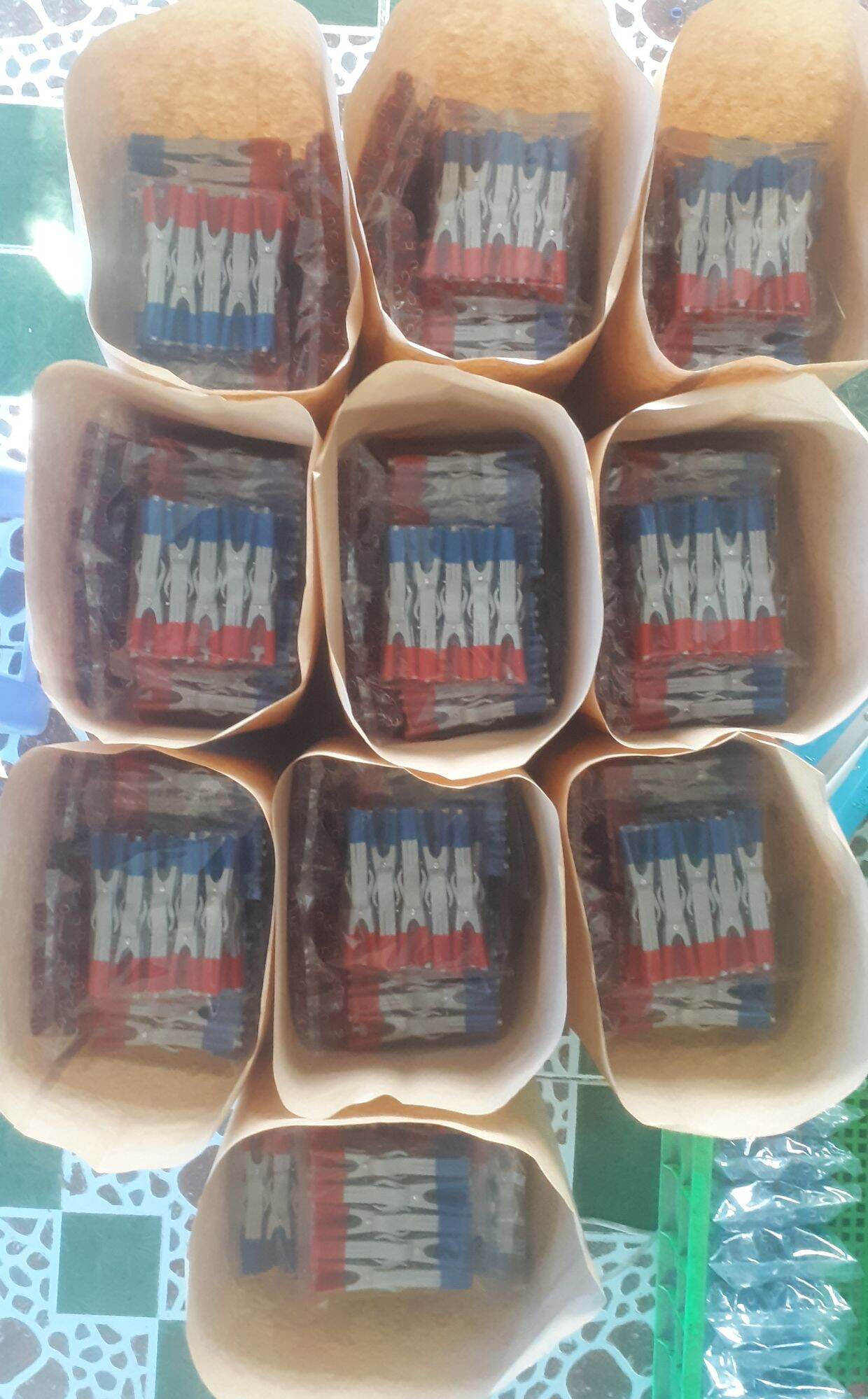 10cặp kẹp xám màu cao cấp A A