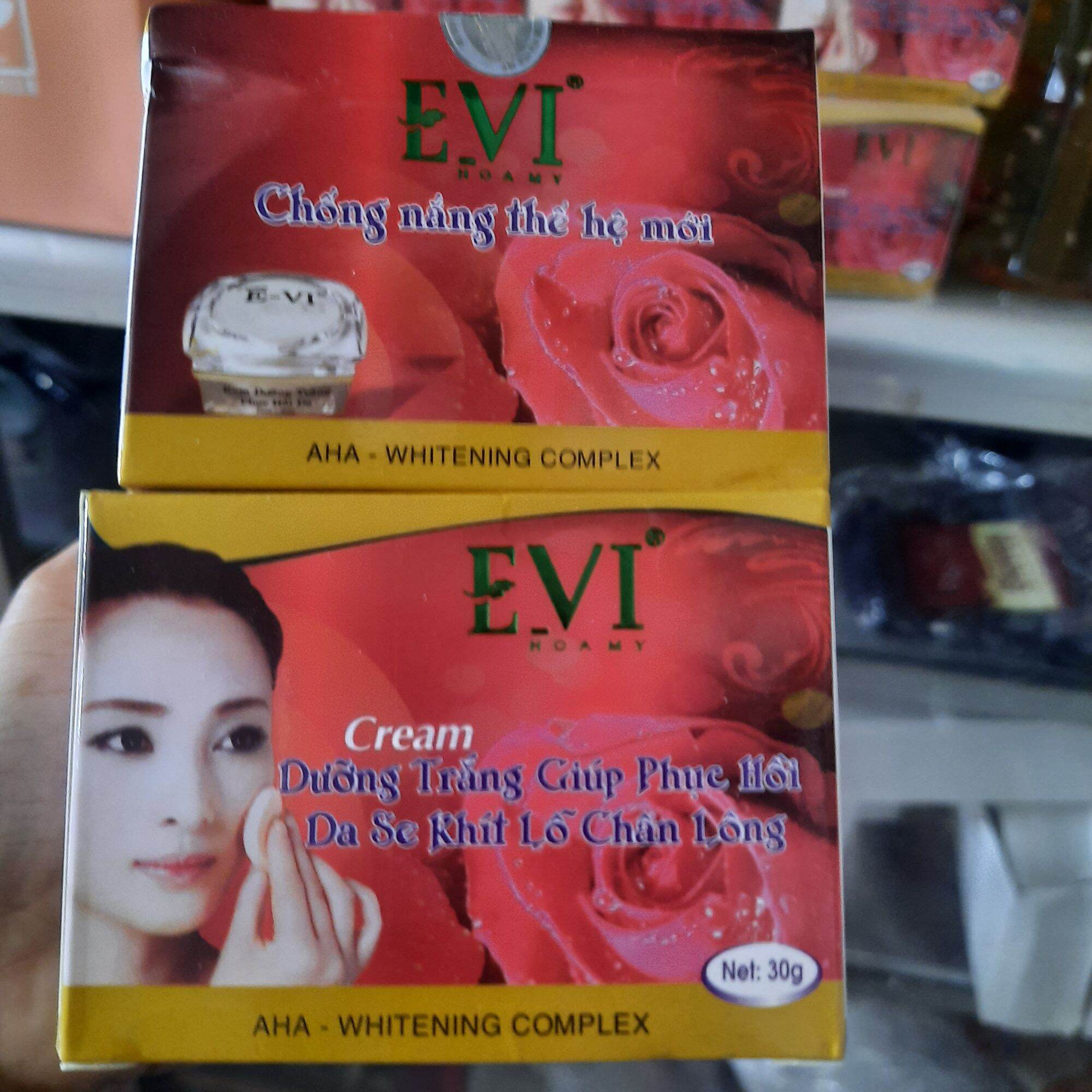 KEM EVI DƯỠNG TRẮNG NGỪA LÃO HÓA DA 20G
