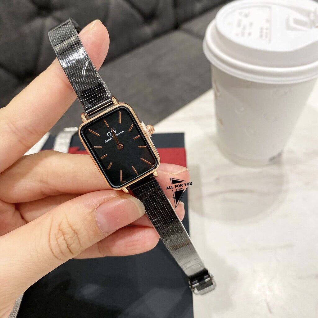 Đồng hồ nữ DW dây lưới mặt vuông size 26mm
