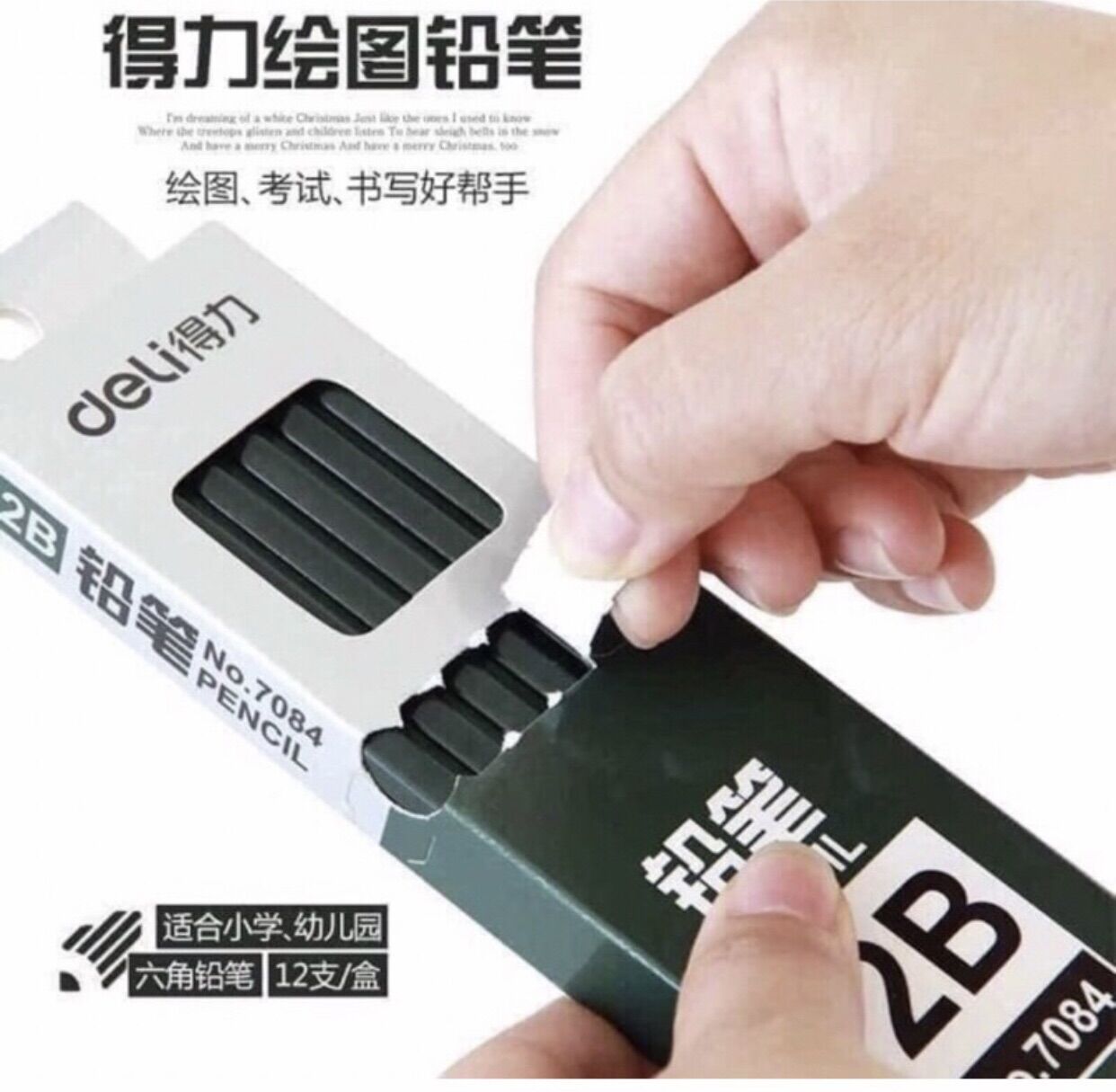 Combo 5 cây bút chì 2B DELI cao cấp