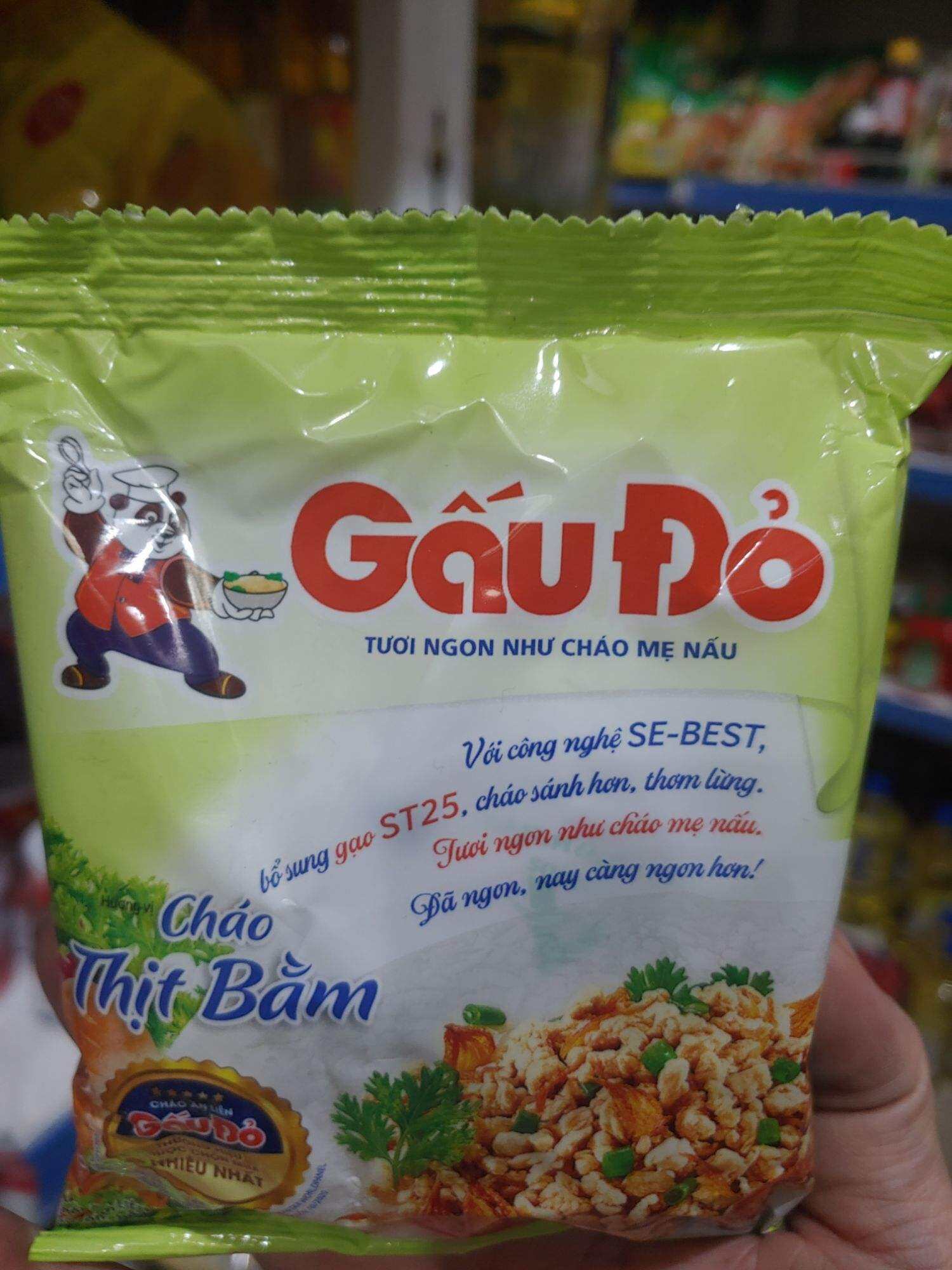 Cháo gấu đỏ gói