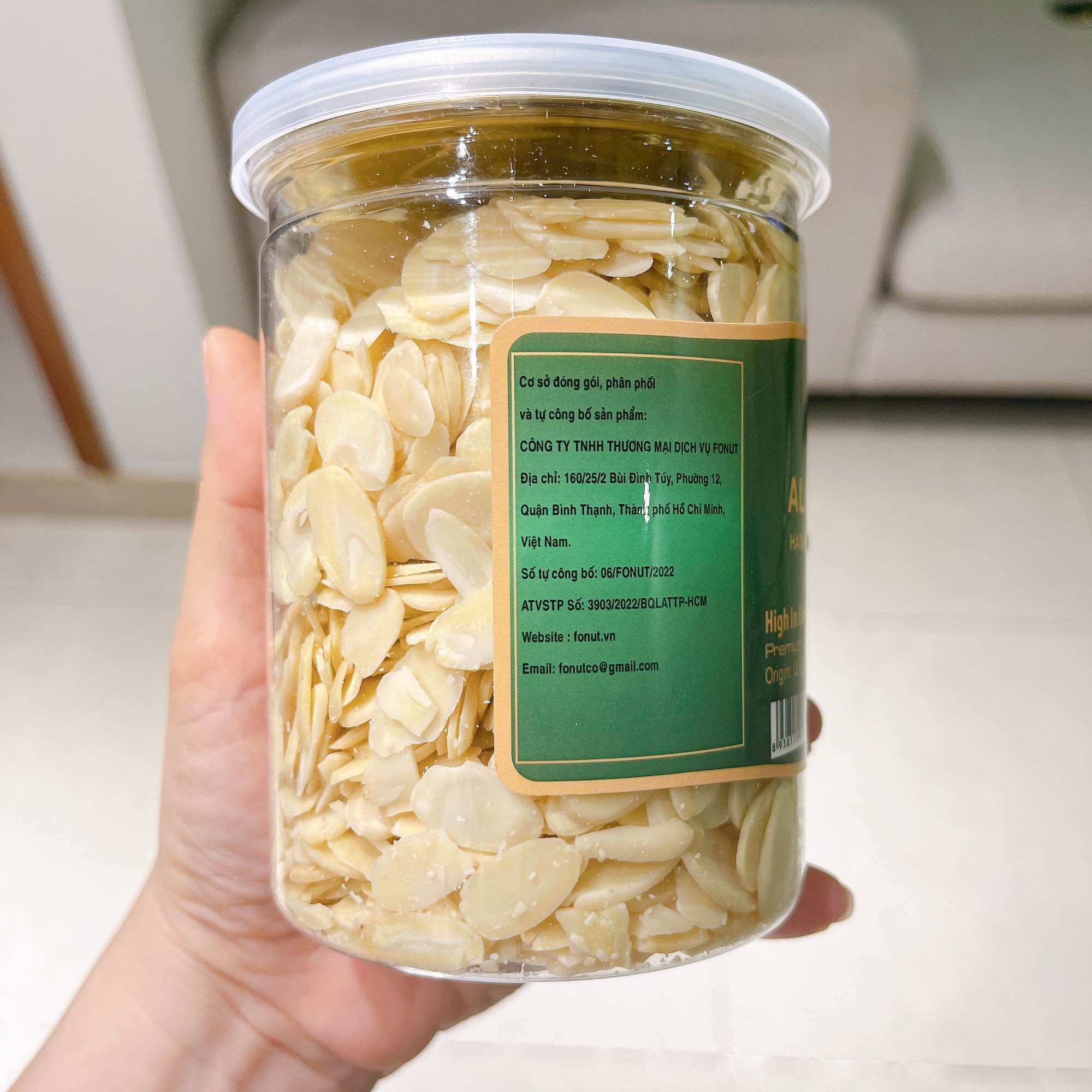Hạnh nhân lát nhập khẩu từ Mỹ dùng làm bánh, nấu chè 250g -