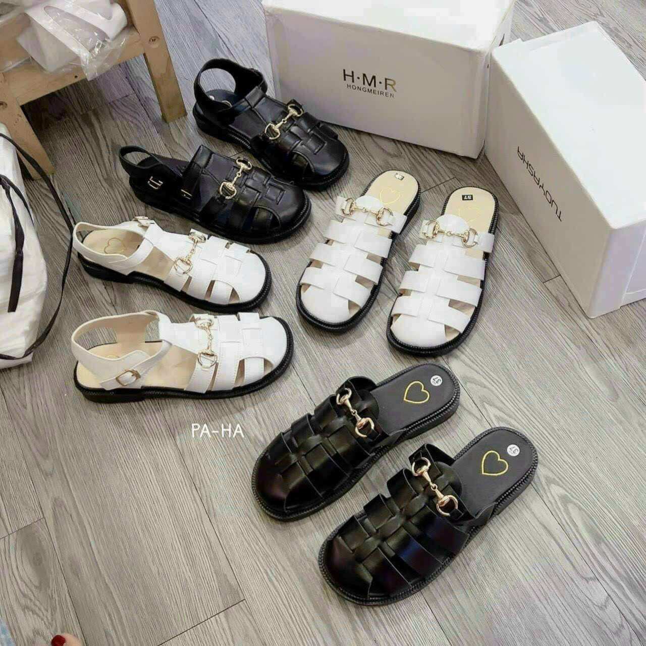 Dép sandan rọ và sục rọ quai sích vàng mẫu mới RO003