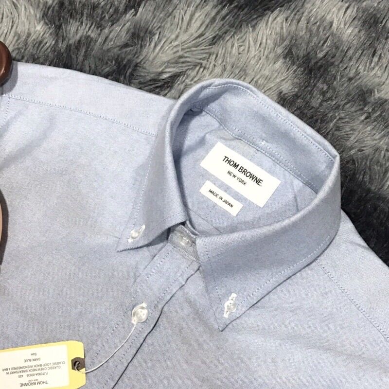 Áo sơ mi thom brown trơn xanh, trắng, sọc