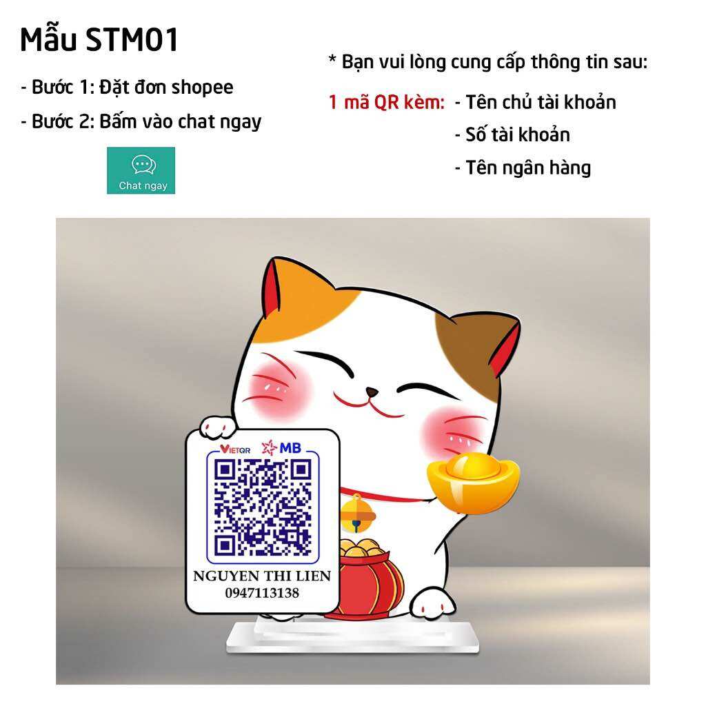 Mã qr code để bàn bằng mica bền đẹp chất lượng cao cấp ,mã qr code để bàn dễ thương