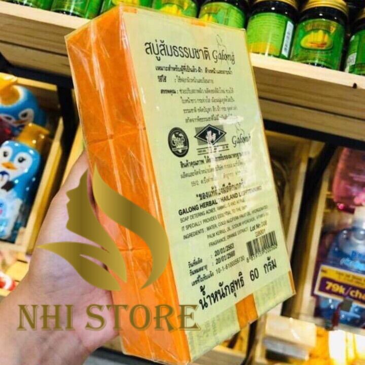 [HÀNG Chính Hãng] Xà Phòng Nghệ Ngừa Mụn Trắng Da Thái Lan