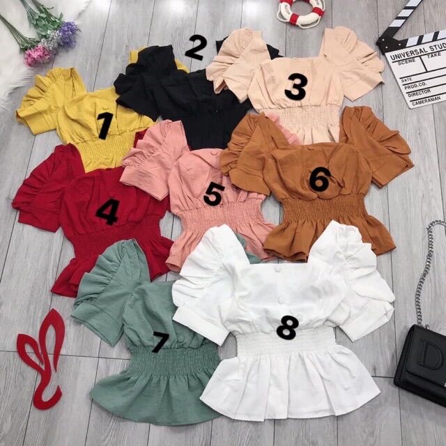 Áo peplum bo eo