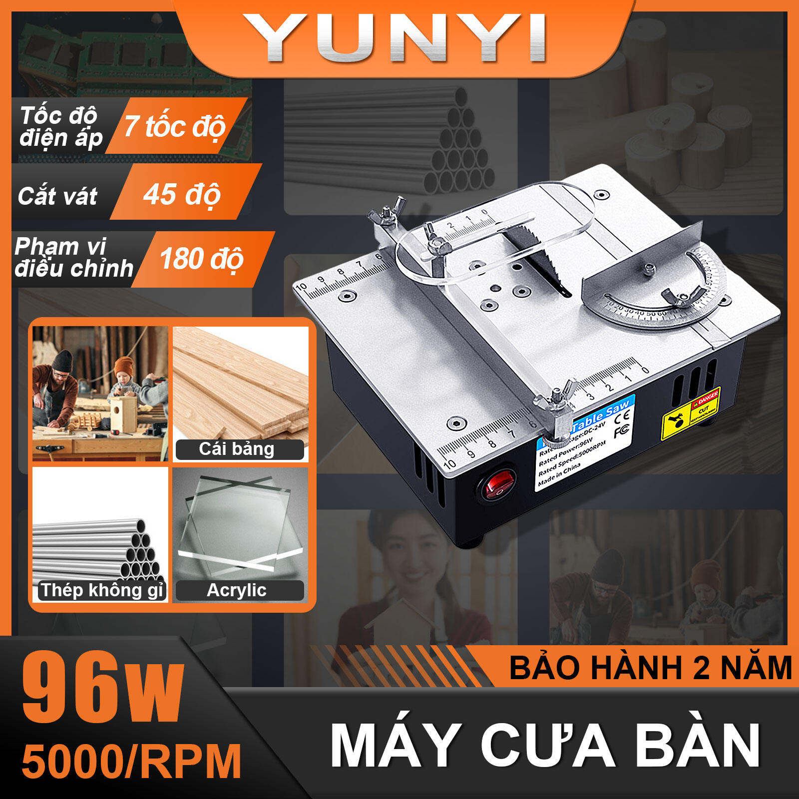 Máy cưa bàn, máy cưa điện đa chức năng mini, máy cưa bàn gỗ loại nhỏ, máy cắt để bàn, máy cưa điện mini