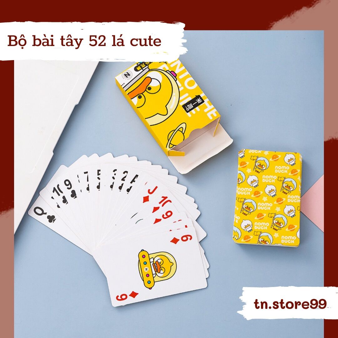 BỘ BÀI TÂY 52 LÁ POCKER CUTE DỄ THƯƠNG
