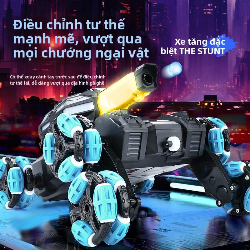 YIHUANG | Xe tăng Điều Khiển Bằng Động Tác Bắn Nước 4WD Off-Road Đồ Chơi Trẻ Em