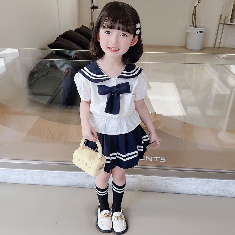 Set học sinh cho bé gái - set áo váy học sinh thuỷ thủ cực xinh cho bé tựu trường