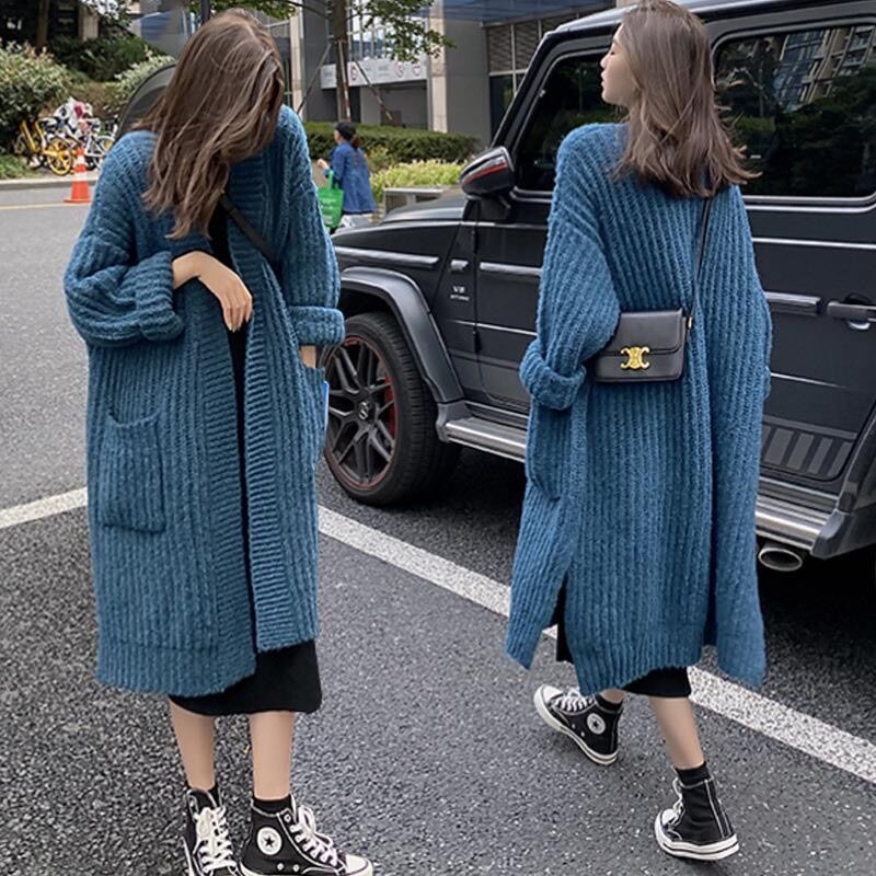 Áo khoác cardigan len dáng dài