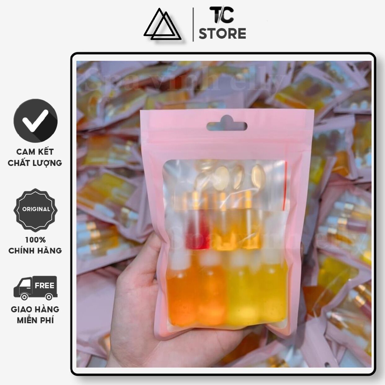 Set kích trắng khử thâm trắng da body 7 chai