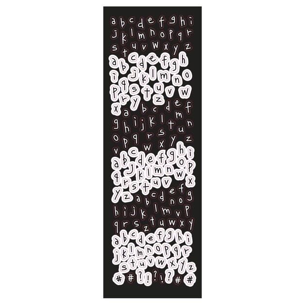 Sticker chữ cái - alphabet stickers