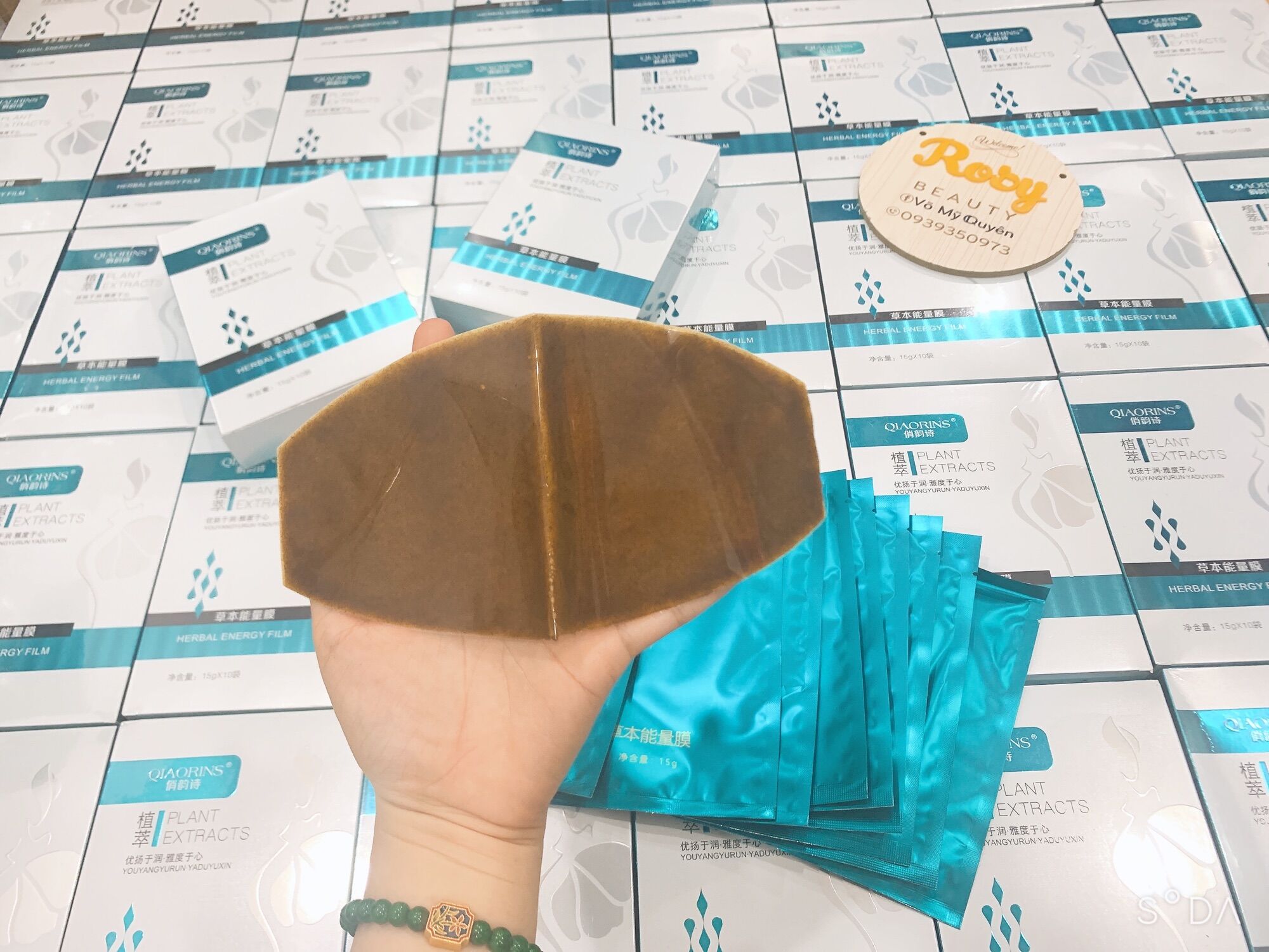Miéng dán tan mỡ bụng qiaorins plant extracts - hộp 10 miếng
