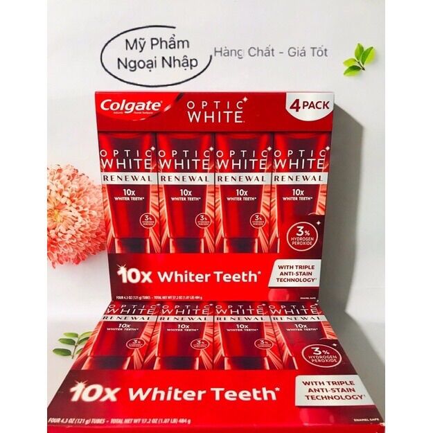 Kem Đánh Răng Colgate Optic White Advanced 121g Của Mỹ
