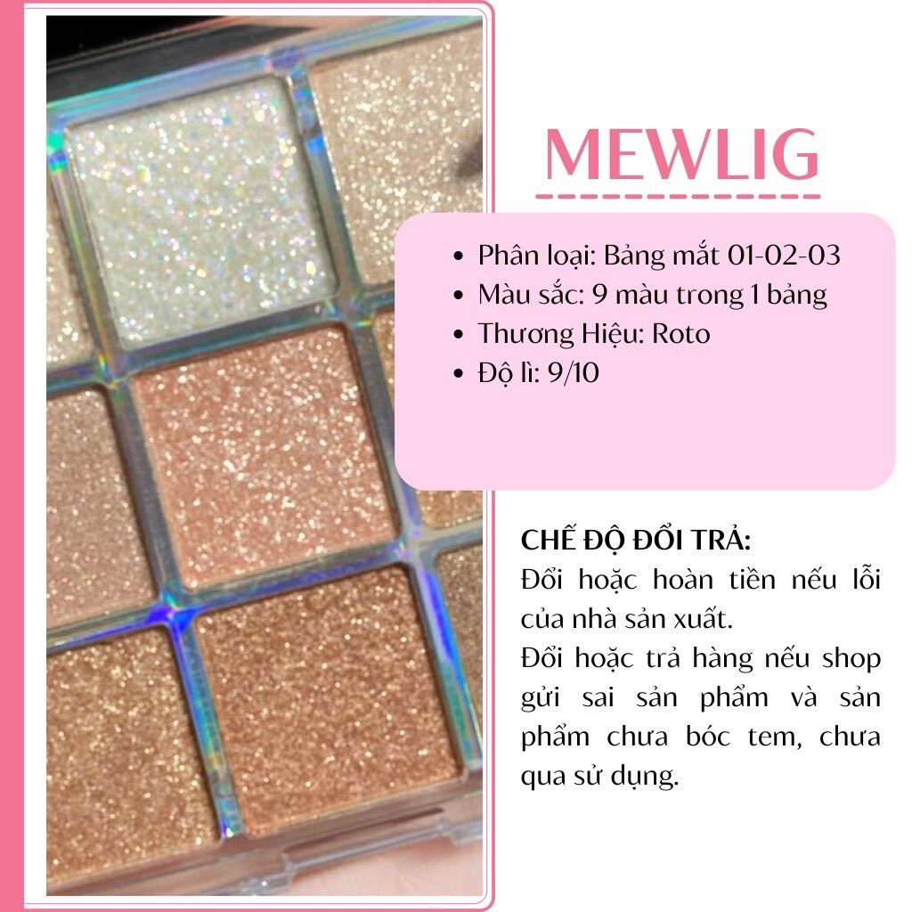 Bảng phấn mắt Roto 9 ô -PMR