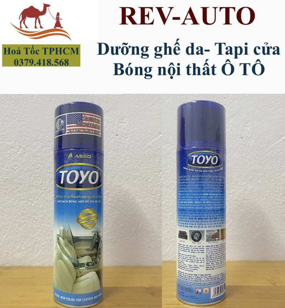 Dưỡng ghế da - bóng nội thất ô tô TOYO chai 500ml(Quà tặng) HOẢ TỐC TPHCM