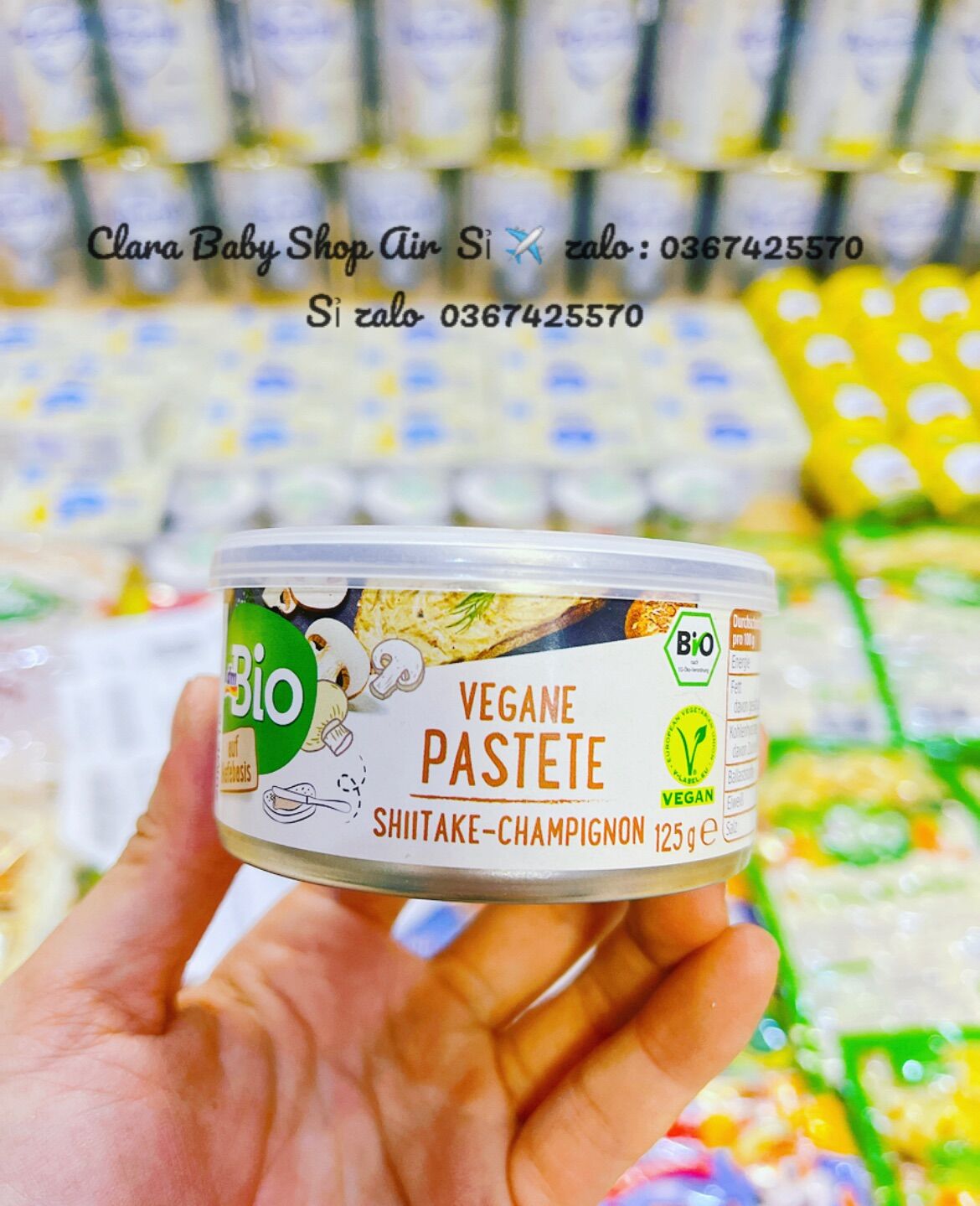 Pate nấm hữu cơ DMBio cho bé trên 10 tháng