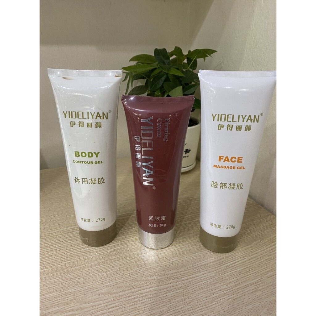Bộ 3 gel điêu khắc - kem face dùng cho máy điêu khắc body