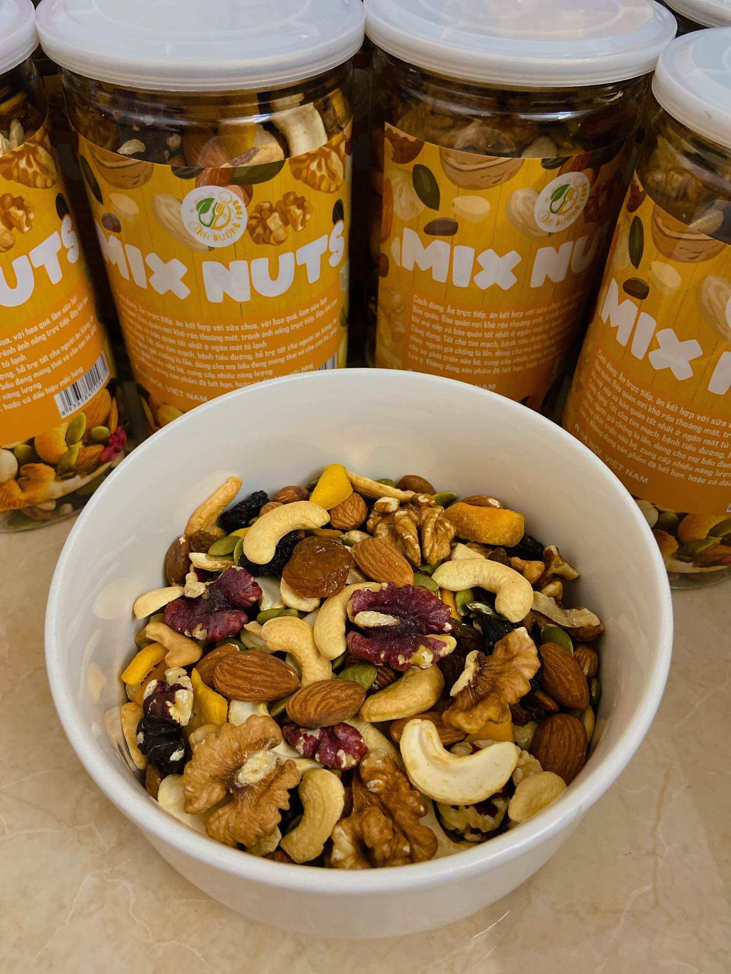 Granola ăn kiêng Mixed Nuts 500gr nguyên vị