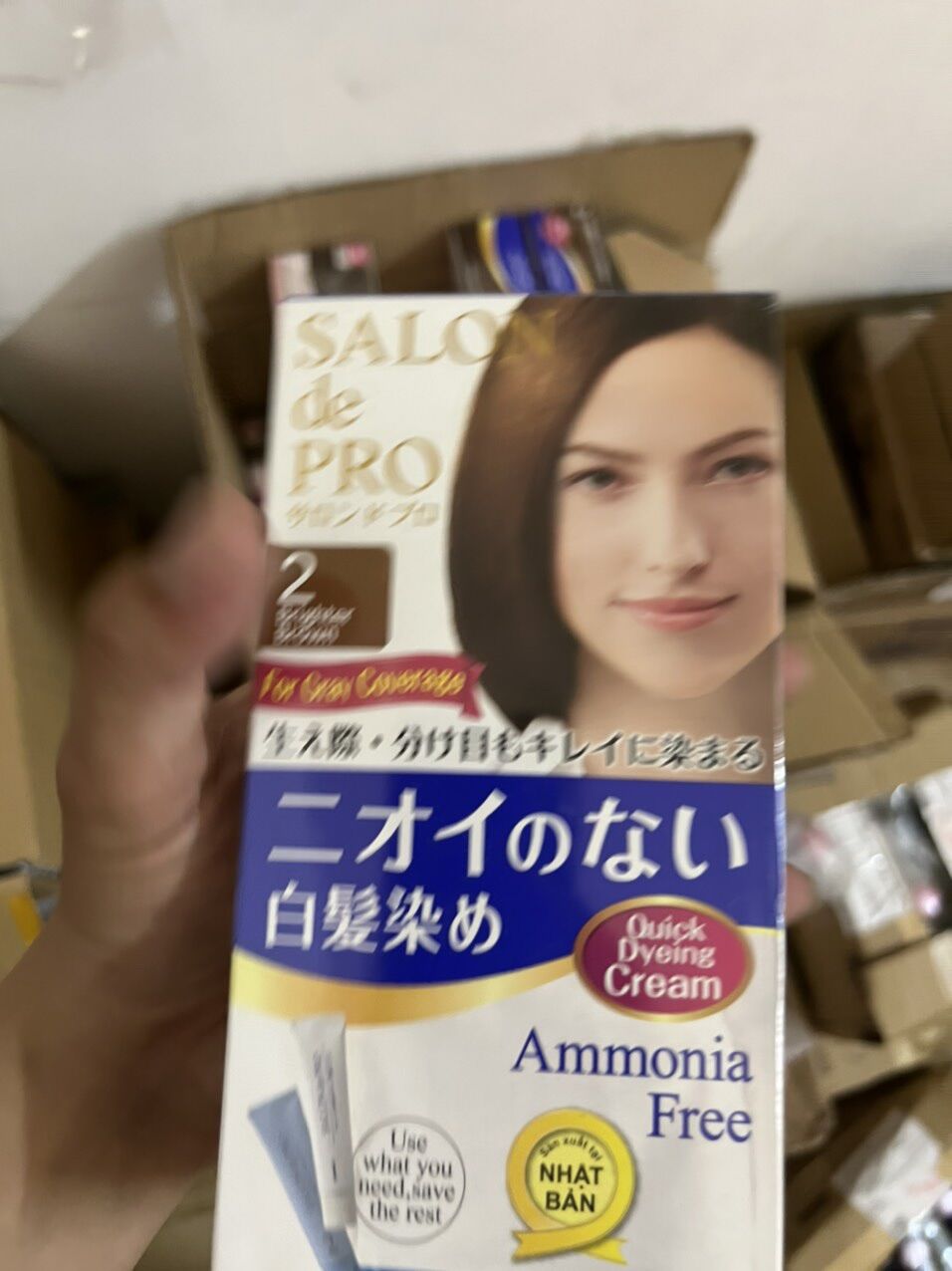 THUỐC NHUỘM TÓC NỮ PHỦ BẠC SALON DE PRO NHẬT BẢN