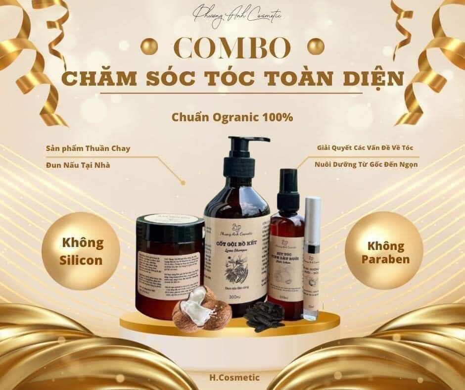 Dầu gội bồ kết thảo mộc ngăn ngừa rụng tóc