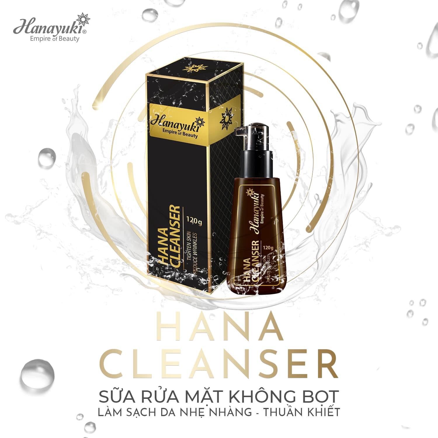 Sữa rửa mặt y học không bọt Hanayuki chính hãng