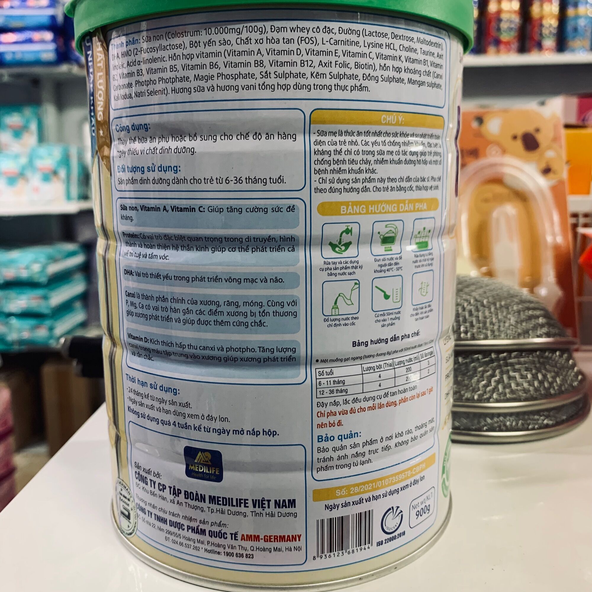 Sữa Informil Digest 6-36M Lon 900g Hsd 2025